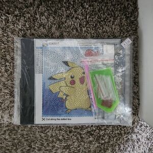 Pokemon Pikachu Diamond Gem Painting Kit Craft Art